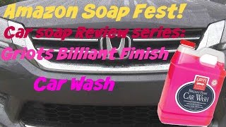 Amazon Soap Fest Review of Griots Brilliant Finish Car Wash [upl. by Auberta]