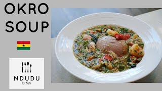 HOW TO COOK THE PERFECT OKRO SOUP RECIPE ✔️ Ndudu by Fafa [upl. by Nwahsauq581]