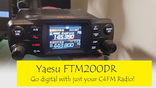 Yaesu FTM200 Going Digital With Just The Radio [upl. by Kinnard179]