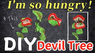 💥Oh my god the devil flower is eating people 💋So hungry Im so hungrydiy diycrafts craft [upl. by Stearne587]