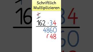 Schriftlich Multiplizieren mit zweistelligen Zahlen [upl. by Anehc]