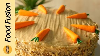 Carrot Cake Recipe By Food Fusion [upl. by Kuebbing]