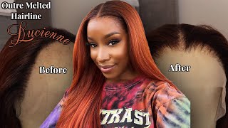 She NEEDED Some Work 😮‍💨 Outre Melted Hairline Lucienne DR Copper Orange Synthetic Lacefront [upl. by Naomi]