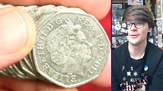 The Biggest 50p Hunt Ive Ever Done £2500 50p Coin Hunt Bag 150 Book 5 [upl. by Gert977]