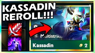 KASSADIN REROLL Trying out Multistriker Reroll  TFT SET 12 PBE [upl. by Jacenta480]