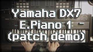 1983 Yamaha DX7 FM Synth  Electric Piano 1 patch demo [upl. by Enitsenrae]