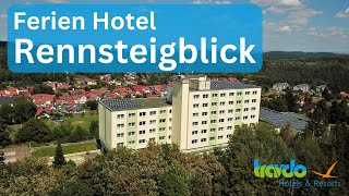 Urlaub im Thüringer Wald  Ferien Hotel Rennsteigblick in FriedrichrodaFinsterbergen Luftbilder [upl. by Teena918]