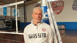 Rossano Rossi Pallavolo Grosseto allenatore serie B2 [upl. by Ettenhoj]