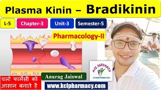 Bradikinin  Plasma Kinin Biosynthesis Metabolism Receptor Agonist  L3 Ch1 Unit3 Pharmacology [upl. by Cychosz]