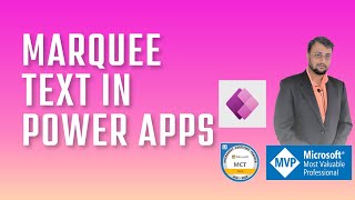 How to add Marquee Text in Power Apps [upl. by Menard]