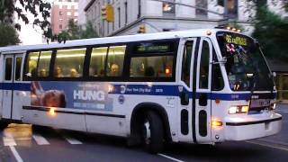 MTA New York City Bus 1998 NovaBus RTS06 5014 On The M66  The 65th Street Transverse [upl. by Adli]