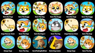 Save The Doge Save The Doggy Save The Dog Bonk Dog Meme Doge Rescue Draw To Save Merge Dogs [upl. by Berthe]