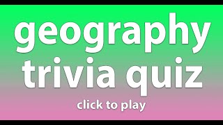 Geography Quiz [upl. by Adeys]