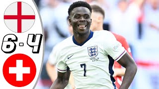 England vs Switzerland 11 Pen 53 All Goals amp Highlights  Euro 2024 [upl. by Haon336]