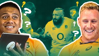 Wallabies Players Test Their Australia v England Rugby Trivia [upl. by Assert]