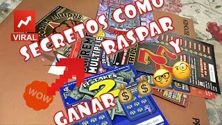 SECRETOS DE COMO JUGAR Y RASPAR TICKETS O RASPADITOS HOY SI LA NETA PARTE 2 💲 💱 SCRATCHERS [upl. by Dannon609]