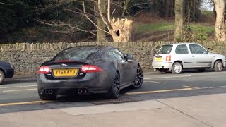 Jaguar XKR Supercharged V8 Acceleration Sound [upl. by Sev31]