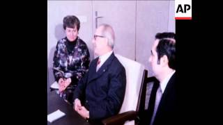 UPITN 27 1 79 SOCIALIST PARTY LEADER HONECKER MEETS NEW CUBAN AMBASSADOR [upl. by Pansir829]