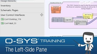 QSYS Software Overview Part 8 Left Side Pane [upl. by Goines]