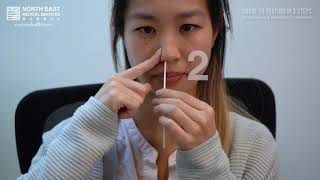 Nasal Swab Collection Procedure Video  English  NEMS [upl. by Berti]