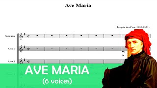 JOSQUIN DES PREZ Ave Maria 6 voices [upl. by Llenroc154]