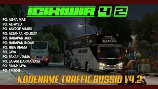 UPDATE ⁉️ Kodename Traffik Bussid 42  Traffic Icikiwir AKAP PARIWISTA [upl. by Pentha476]