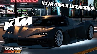 NOVA MARCA LICENCIADA NO DRIVING EMPIRE KTM [upl. by Nilson625]