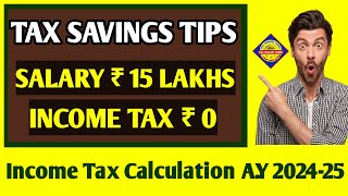 Tax Saving Guide 2024 Tax Planning for Salaried Person Calculate Income Tax Tax Saving Tips Tamil [upl. by Ellerol]