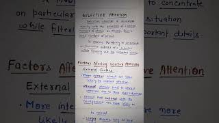 SELECTIVE Attention  Definition amp Factors Affecting Class 11 Psychology Ch5 Sensory Attentional [upl. by Neau]