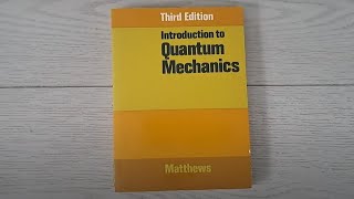 Introduction to Quantum Mechanics by P T Matthews FRS Quite Old but still Good [upl. by Anaihr]