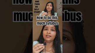 How to complete CA syllabus trick and trip syllabus studyskills studywell divian [upl. by Ynej308]