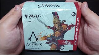 MTG Assassins Creed Collector Box Opening  2 CRAZY Misprints and Textured Hit [upl. by Aelc298]