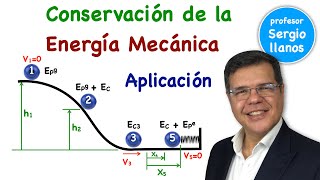 Conservación de la Energía mecánica Aplicación  Conservation of Energy [upl. by Teeniv853]