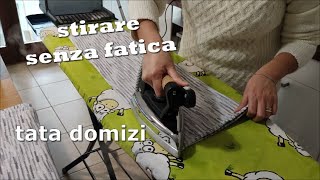 Stirare senza fatica le lenzuola e una montagna di pannidi tata domizi [upl. by Llehcar]