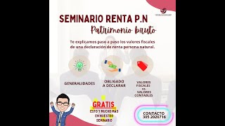 SEMINARIO RENTA PERSONA NATURAL 2022 [upl. by Atinob]