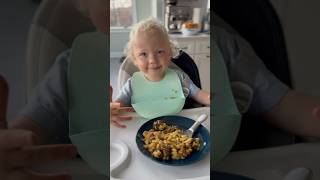 Alexander is doing progress by eating delicious pilaf with a spoon by his own … funny family [upl. by Retsila]