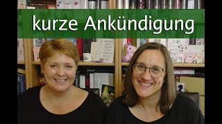 Kleine Ankündigung für den November Büchervorstellung live [upl. by Daniel524]