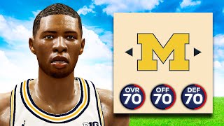 I Rebuilt Michigan In NCAA Basketball [upl. by Anitnegra]