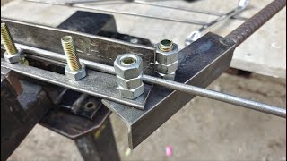 Useful ideas for Metal Bar Bending  Bending Tricks for Rod Bar  Metal Bender rebar Bender [upl. by Omixam]