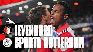 Rotterdam  🔴⚪⚫ Highlights Feyenoord  Sparta Rotterdam  Eredivisie 20222023 [upl. by Ocnarfnaig]