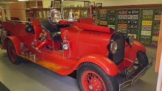 The first fire truck in Ortonville Michigan Visiting the Old Mill in Ortonville [upl. by Kecaj484]