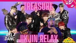 Treasure  JikJin  Relay Dance Reaction [upl. by Itsirc313]