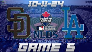 101124 San Diego Padres vs Los Angeles Dodgers NLDS Game 5 Game Audio  MLB Playoff Cast amp Chat [upl. by Icyaj764]