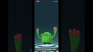 Tangela shiny evolve pokemonshorts gaming memes clips pokemongo pokemon pokemon go [upl. by Ahtilat]