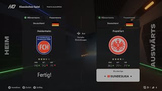 Lets Simulate FC 25 Bundesliga 12 Spieltag 1 FC Heidenheim VS Eintracht Frankfurt [upl. by Pegeen]