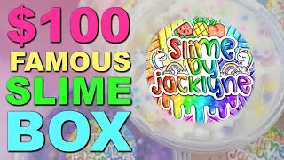 100 HONEST SLIME BOX REVIEW  SLIME BY JACKLYNE [upl. by Harmon877]