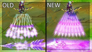 All Ashe Skins OLD and NEW Visual Effects VFX Update 2019  League of Legends [upl. by Htrap]