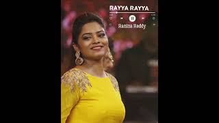 singer ranina reddy singing the song [upl. by Faythe]