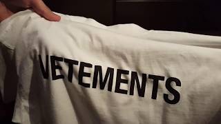 VETEMENTS STAFF tshirt White first look [upl. by Nivra209]