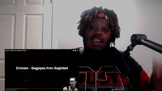 THIS WAS BRUTAL  Eminem  Bagpipes from Baghdad lyrics  REACTION [upl. by Airla]